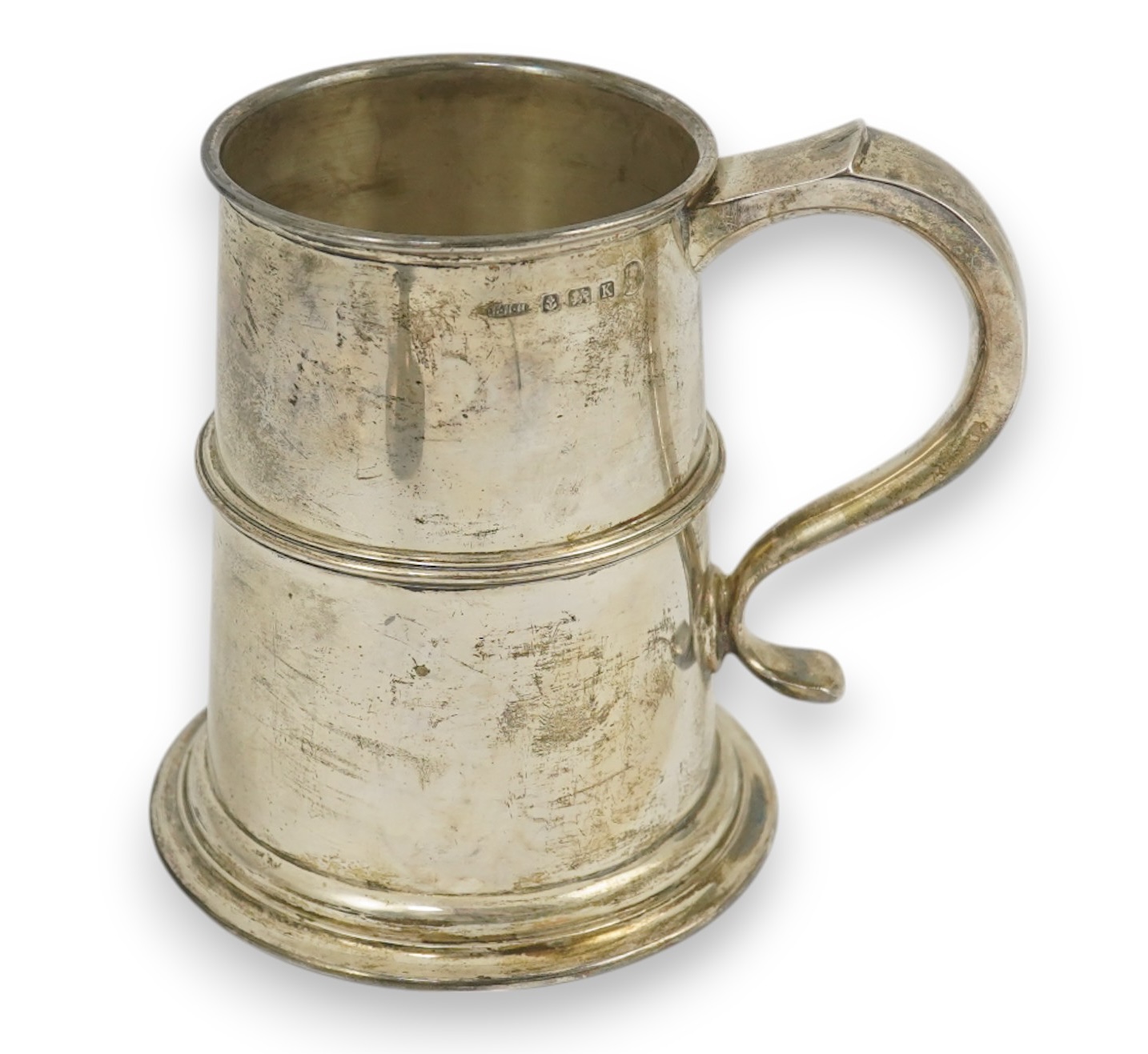 A George V silver mug, by William Hair Haseler Ltd